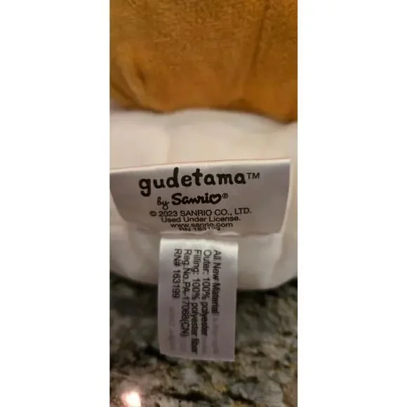 Sanrio 10 Year Anniversary Gudatama Plush The Lazy Egg 10" Easter - Picture 3 of 7
